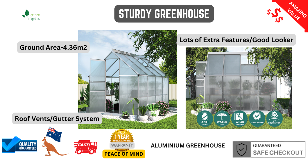Greenfingers Aluminium Greenhouse